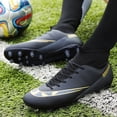 thumbnail image 5 of Botas de fútbol de tobillo alto para exteriores, antideslizantes, con clavos largos, botas de fútbol, talla grande 48, botas de fútbol ultraligeras, zapatillas de fútbol para hombre, 5 of 5