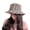 Khaki, variant on Fashion Women Plaid Autumn Winter Warm Cotton Basin Bucket Cap Fisherman Hat