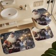 thumbnail image 6 of Santa Claus Reindeer Vintage Shower Curtain Home Decor, Polyester Cotton Fabric Waterproof Modern Bath Curtain with 12 Hooks 72x72 Inch, 6 of 8