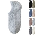 thumbnail image 3 of Fuzzy Socks Slipper Socks for Men Soft Cozy Plush Fluffy Socks with Grips Non Slip Winter Warm Sock (Light Gray), 3 of 4