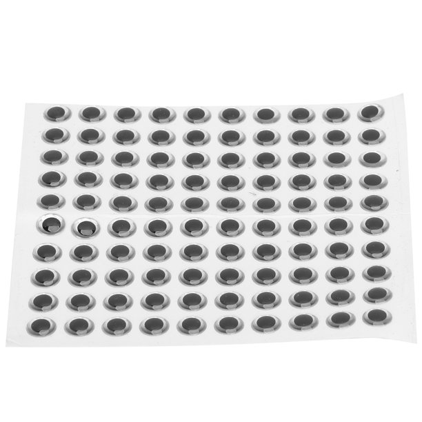 100 unids/pack pegatina de ojo de señuelo de pesca de plástico de gota epoxi pegatina de ojos de pesca de simulación 3D de 9mm para hacer cebo de pesca ANGGREK Otros