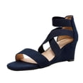 thumbnail image 1 of Sandalia DREAM PAIRS INNIS-1 Cuña Azul Marino Tacón 6.5 cm Talla 8, 1 of 6