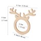 thumbnail image 3 of EeaseMX 10 anillos de servilleta de madera con forma de astas, hebillas para servilletas de moda, porta servilletas de fiesta, hebillas para toallas, 3 of 7