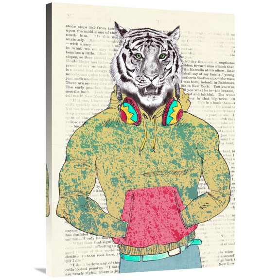 Global Gallery's 'Sporty Guy' by Matt Spencer Stretched Canvas Wall Art