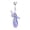 A, variant on Classical Ballet Shoe Charm Keychain Ribbon Key Holder Represents Elegant Ideal for Gift or Daily Collection