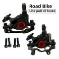 thumbnail image 2 of MTB Oil Disc Hydraulic Brake Disc Brake Line Pull Calipers Front & Rear G3 Rotors 120/140/160/180MM MT200 M315 ,Comfortable Operation, 2 of 3
