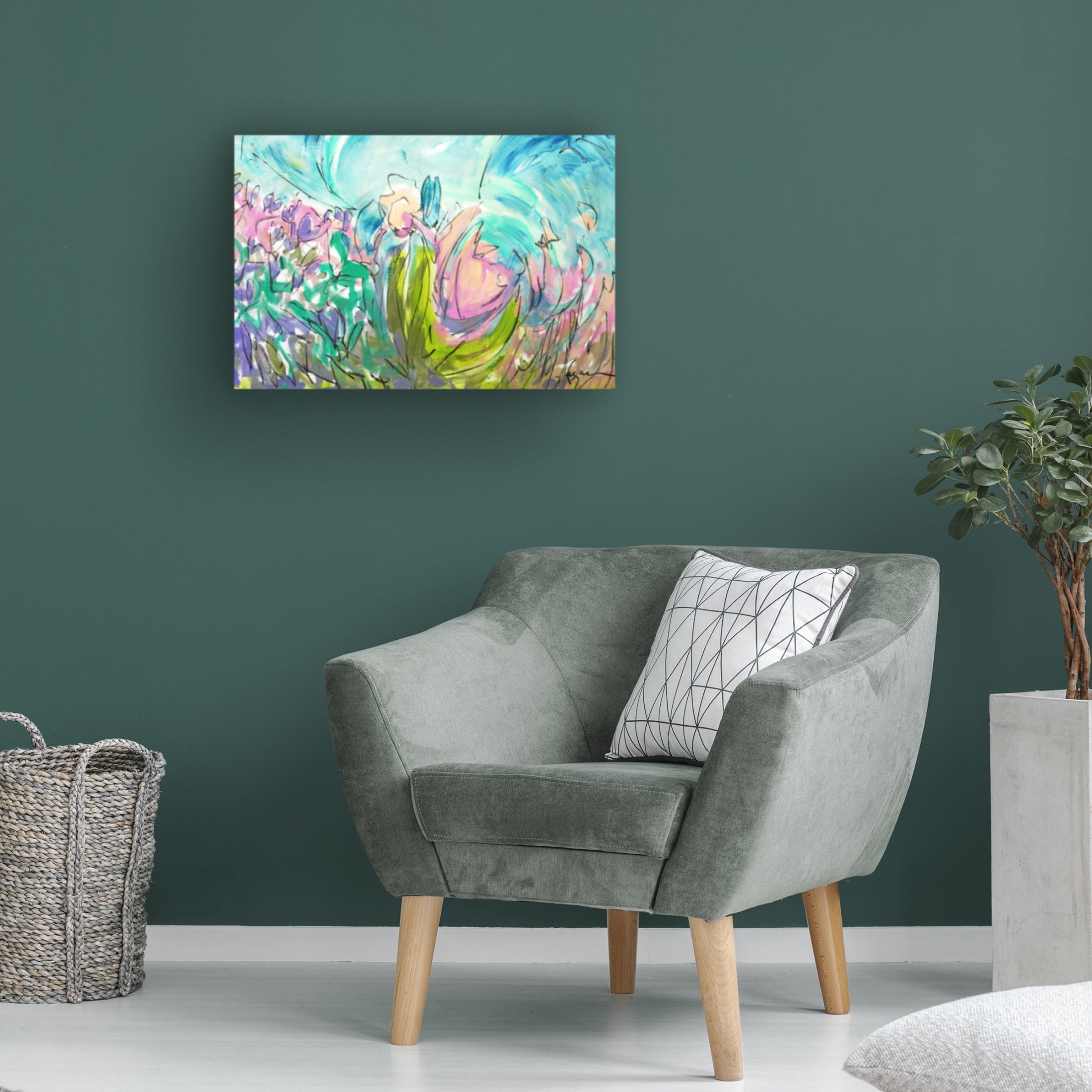 Canvas Wall Art - Dorothy Fagan ' Heartdance' Wall Art for Living Room, Bedroom, or Office Décor by Trademark Fine Art - 24 x 16 Inches