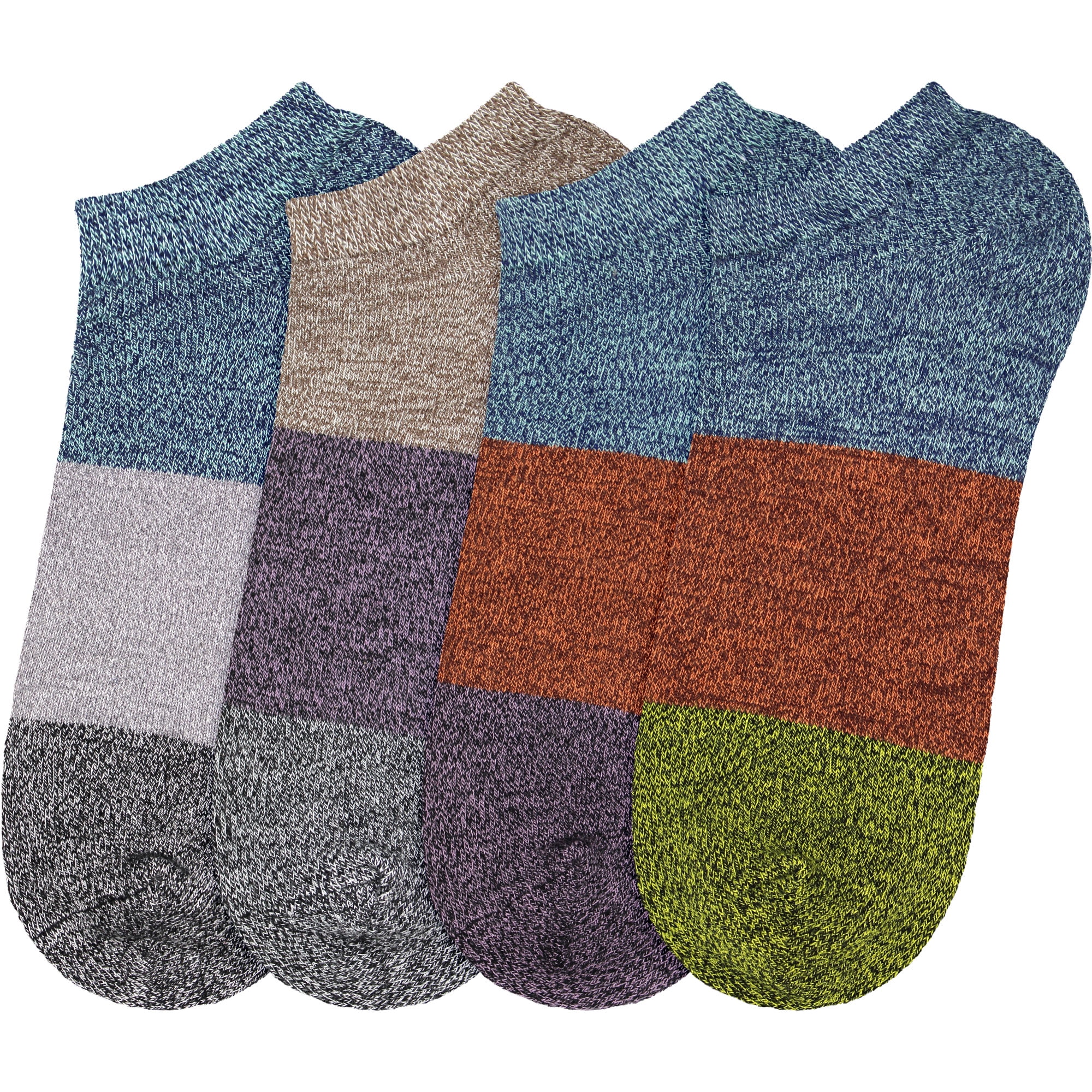 BambooMN Women's Rayon from Bamboo Classic Casual Ankle Socks - Assortment B - Regular - 4 Pairs