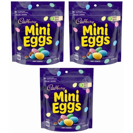 Cadbury Mini Eggs, Chocolatey Candy Eggs, 151g (3 Pack)