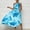 Blue womens summer dresses clearance sale, variant on Dyegold Sundresses for Women Casual Beach - Sundress Womens One Shoulder Sleeveless Tie Dye Pleated Maxi Sun Dresses ​A-Line Bohemian ​Graduation ​Party Dresses