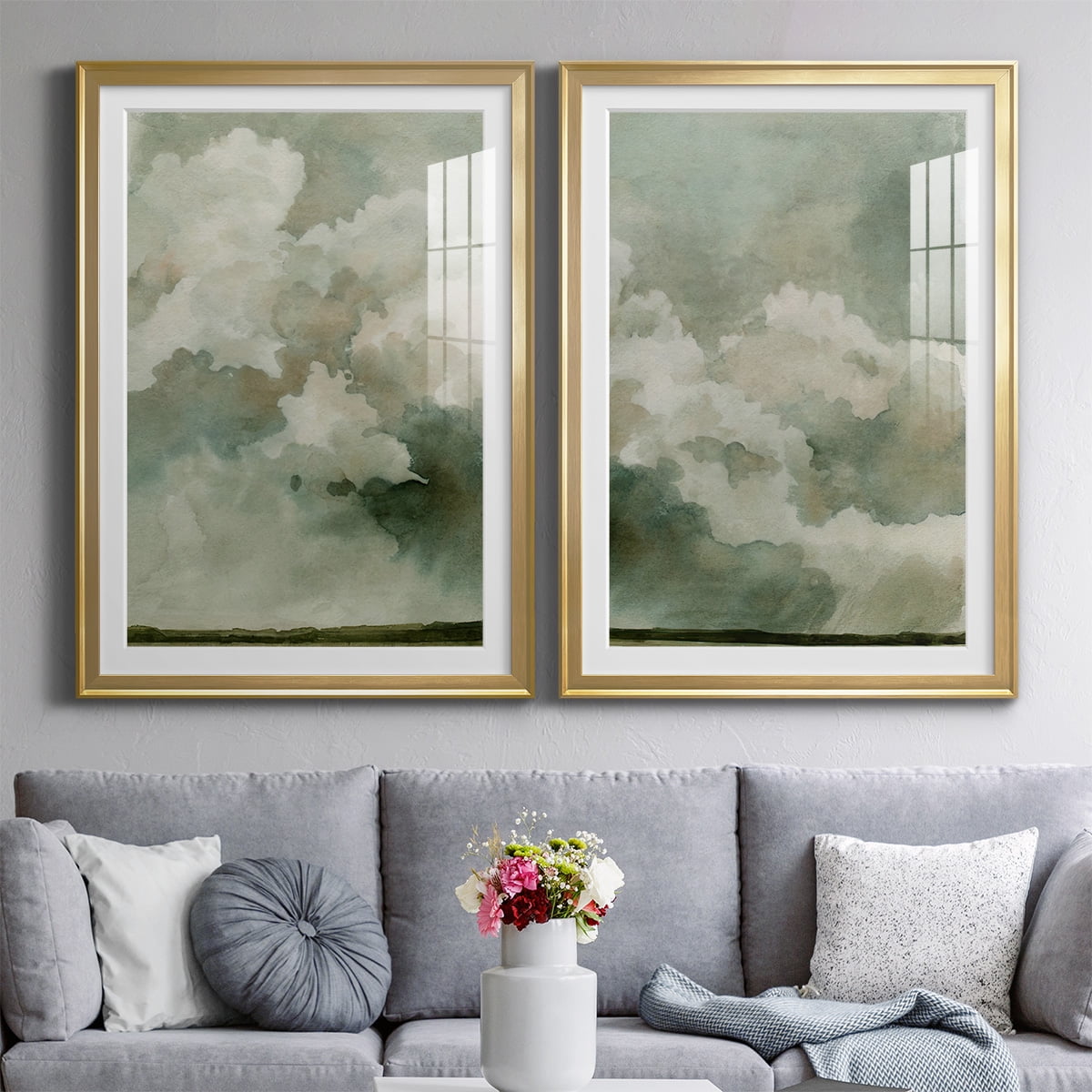 Wexford Home Coming Rain I Premium Framed Print, 22.5" x 30.5" - Ready to Hang, Gold (Set of 2)