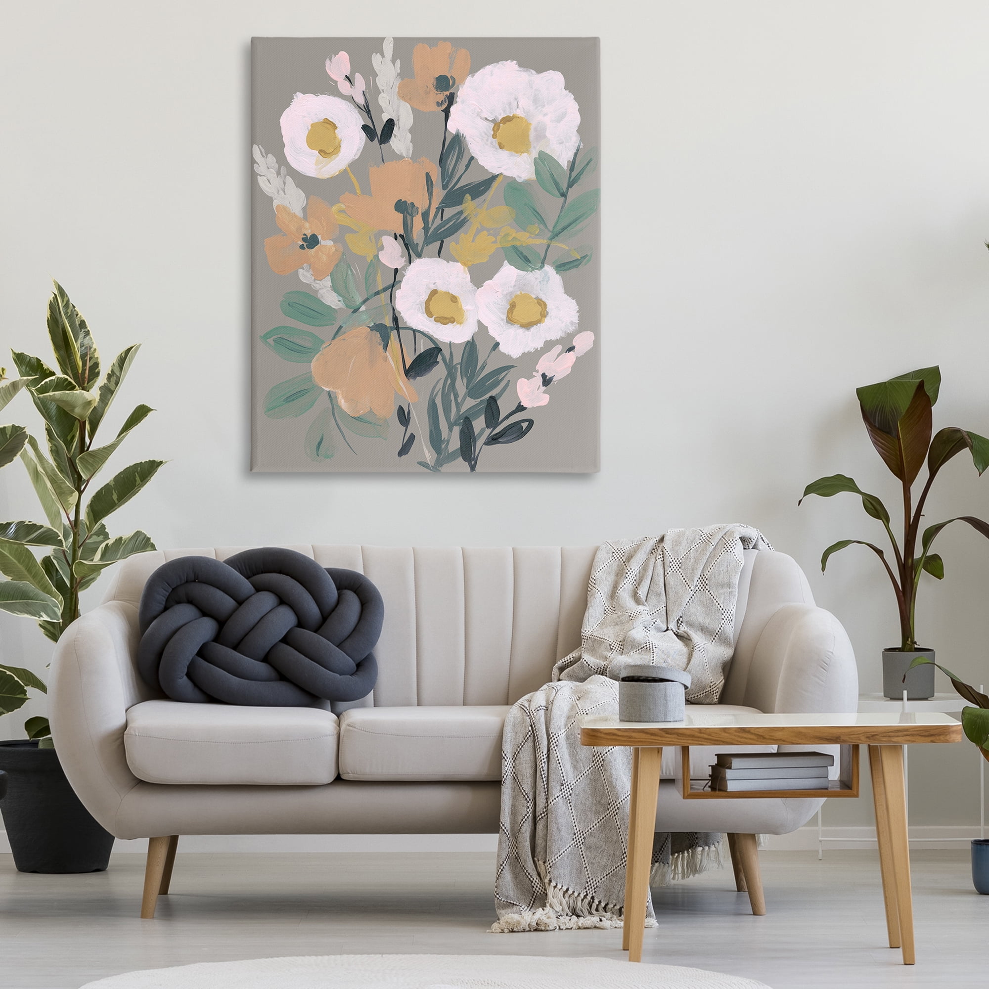 Stupell Industries Modern Poppies Collage Botanical & Floral Painting Gallery Wrapped Canvas Art Print Wall Art, 36 x 48