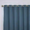 thumbnail image 2 of Superior Blackout Solid Light Filtering Grommet Curtain Panel Set, 70" x 96", Denim Blue, 2 of 8