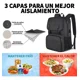 thumbnail image 3 of Mochila Para Laptop 15.6 Pulgadas Matein 1161 Térmica Con Interior Impermeable 25l Color Negro Lisa Para Hombre Y Mujer Negro, 3 of 7