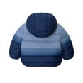 thumbnail image 6 of SGMVNU Winter Coats for Boys and Girls Gradient Color Zipper Puffer Jacket Cute Down Coats Packable Outerwear with Pockets for Kids(Size 5-6 Years, Navy), 6 of 6