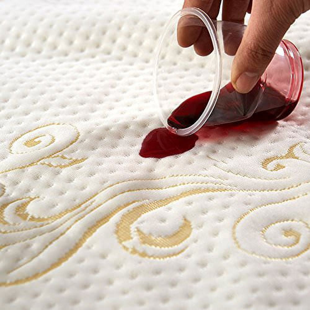 OctoRose Premium Quilted Chenille Waterproof Fitted Sheet Mattress Protector. Crib(28x52")