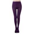 thumbnail image 1 of Leggings Prolriy con forro polar para mujer, ajustados, de terciopelo, para fitness, elásticos, informales, para ejercicio, con empalme, cálidos y térmicos, color morado, talla XL, 1 of 7