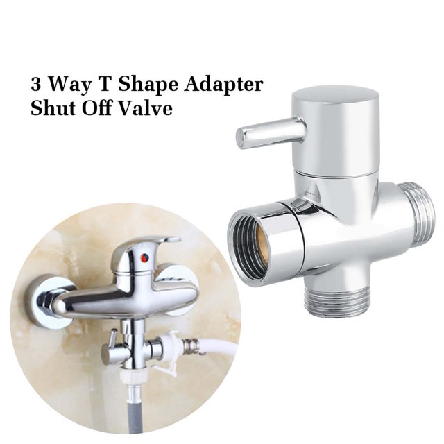 Adaptador De Ducha Desviador En Forma De T De 3 Válvula De Cierre Inodoro