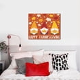 thumbnail image 4 of Naloa Happy Thanksgiving Three Gnomes Print Canvas Bathroom Wall Art,Bathroom Wall Art Decoration, Canvas Poster Prints,Decorative Paintings for Living Room, Bathroom, Kids Room, 4 of 6