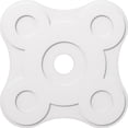 thumbnail image 1 of Ekena Millwork CMP38LA-06000 38 in. OD x 6 in. ID Square Luna Architectural Grade PVC Contemporary Ceiling Medallion, 1 of 1