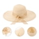 thumbnail image 5 of KAKOWELY Sombrero para el sol, visera de paja, parasol decorativo, sombrero de entrenamiento para mujer, sombrero tejido de paja, 5 of 5