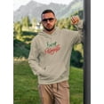 thumbnail image 2 of Buon Ferragosto Red Calligraphy Hoodie Men -Image by Shutterstock, Male Medium, 2 of 4