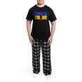thumbnail image 5 of CafePress - Ukrainian Flag With Fist Pajamas - Men's Dark Loose Fit Cotton Pajama Set, 5 of 7