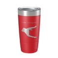 thumbnail image 1 of Lake Absegami Map Tumbler Travel Mug Insulated Laser Engraved Coffee Cup New Jersey 20 oz Red, 1 of 1