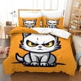 thumbnail image 1 of Ensemble de Housse de Couette Logo Chat Ensembles de Literie pour Enfants Garçons Filles Housse de Couette Imprimée 3D Couvre-Lit Art Mignon Housse de Couette Collection Chambre Ensembles 3 Pcs, 1 of 5