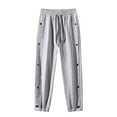 thumbnail image 6 of Njoeus Pants For Mans Track Pants For Men Men's Fashion Pockets Buttoned Casual Pants Casual Cropped Pants Mens Sweatpants On Clearance, 6 of 7