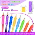 thumbnail image 5 of Rubber Texture Pencil Grip for Handwriting Pencil Grippers 14 Pcs Ergonomic Pen Holder for Righties Lefties Ideal for Toddlers Adults Writing Tool, 5 of 9
