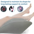 thumbnail image 2 of Inflatable Leg Rest Pillow with Pump - Portable Knee Elevator for Sleeping, Travel, Sciatica Pain Relief, Post Surgery Recovery (Gray), 2 of 13