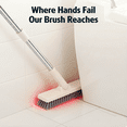 thumbnail image 5 of Alexent Grout Cleaner Brush | Extendable Long Handle, V-Shaped Stiff Bristles for Tough Grime. Perfect for Kitchen, Shower, Tile, Hard to Reach Areas. Durable & Easy Storage, 5 of 9