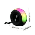 thumbnail image 3 of Bluetooth Speakers Portable Bluetooth Speaker with Loud Sound,Dynamic LED Lights,RGB Modes,Bluetooth 5.3,USB/TF/AUX/FM/Mic Input/TWS,Built-in Handle,Wireless Speaker for Home,Outdoor,Party, 3 of 7
