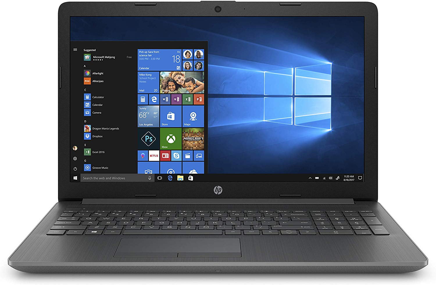 HP 15-Inch Laptop, AMD Ryzen 5 3500U Processor, 8 GB RAM