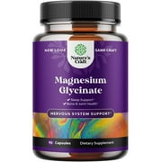 Chelated Magnesium Glycinate 400mg - Natural Sleep Aid Supplement - Bone and Joint Health Support - Nature's Craft High Absorption Magnesium Bisglycinate 90ct Capsules