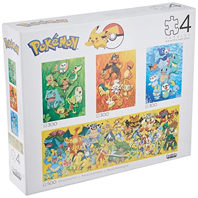 Buffalo Games - 4 en 1 Multipack - Pokémon, 500 Buffalo Games Buffalo Games