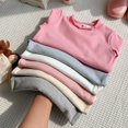 thumbnail image 6 of Ruyang Girls Ruffle Long Sleeve Shirt Kids Half Crewneck Basic Layer Top Fall Winter Soft Cotton Thermal T-shirt, 6 of 6