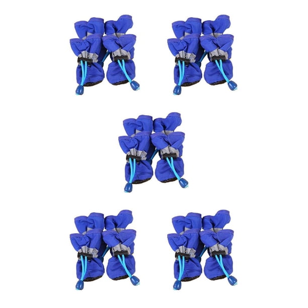 Methold 4 Uds. De zapatos antideslizantes para mascotas, botas impermeables para la lluvia y la nieve, calzado antideslizante para el cuidado Type2 NO2