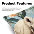 thumbnail image 2 of Rhinoceros Velvet Throw Pillow Covers Set of 2 - Unique Patterns, 16x16/18x18/20x20 Inches,for Home Decor, Sofa, Bed - Pillow Inserts Included, 2 of 6