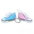 thumbnail image 5 of Mini llavero de zapatos de lona de 7,5 cm, zapatos de tabla pequeña de moda, bolso de coche, llavero de zapatos de simulación colgante, 5 of 5