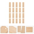 thumbnail image 3 of MasteelfCA 20pcs Blank Wood Gift Tags Creative Blank Bamboo Bookmark DIY Craft Ornament, 3 of 8