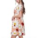 thumbnail image 2 of Fotbe Daisy and Ladybug Vestido Largo de Moda para Mujer, Vestido Tipo Camiseta con Manga Corta y Estilo Casual a Rayas y Bloques de Color, 2 of 6