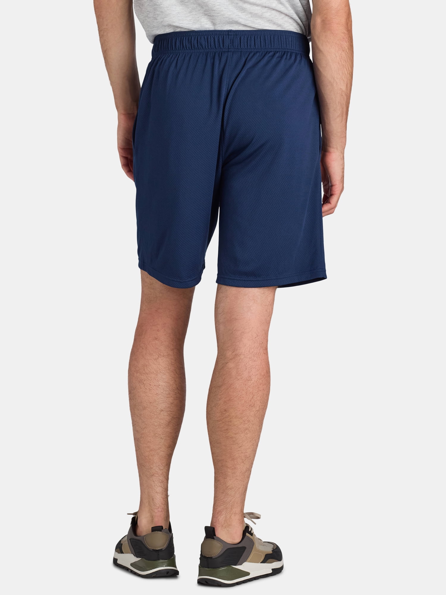 (2 pack) Athletic Works Men's and Big Men's Active Mesh Shorts, 9" Inseam, Sizes XS-5XL
