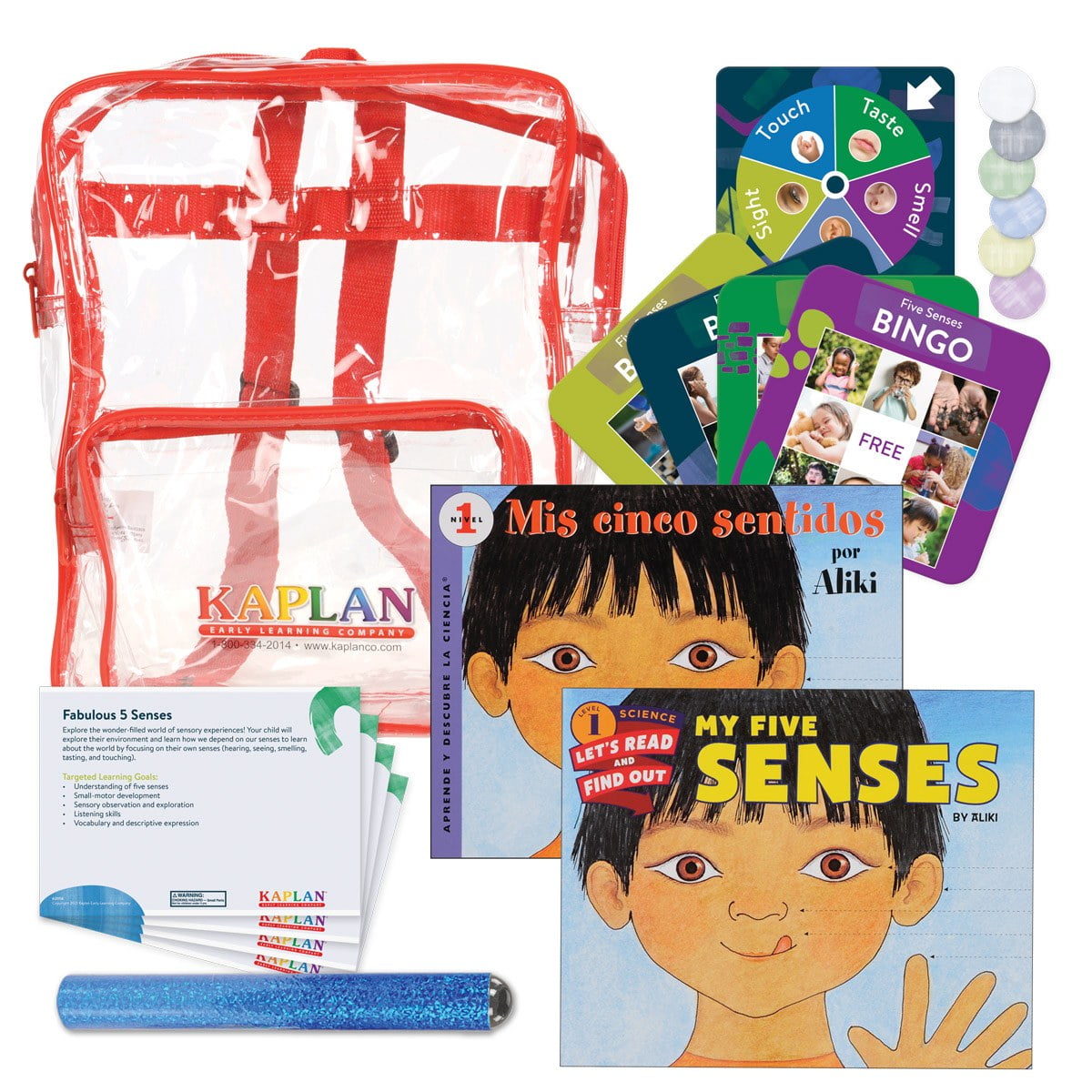 Kaplan Early Learning Back to Back Learning Kit Fabulous 5 Senses