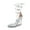 SILVER-PU, variant on Women's High Heels Lace Up Chunky Block Heels Strappy Sexy Open Toe Heels Pumps Sandals