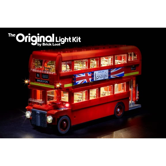 Brick Loot LED Lighting Kit for LEGO London Bus 10258 (LEGO set not included)