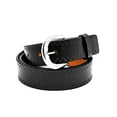 thumbnail image 5 of 42 Inches Black Pure Leather Waist Belt for Men's Big & Tall Jeans Sizes Removable Buckle, 5 of 5