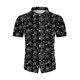 thumbnail image 4 of Tops Para Hombre Casual Cuello en V Manga Corta Festival Estampado Estampado Blusa Camisa Estampada Odeerbi ODB181636, 4 of 7