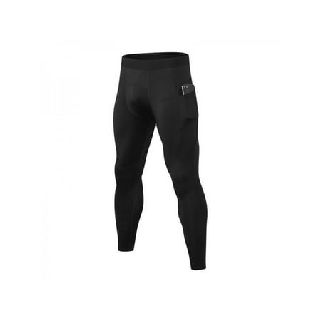 

Deals on Gift for Holiday!Men s PRO Tight Trousers Pocket Fitness Training Running Trousers High Elastic Tight Tight Quick-drying Sweat Pants